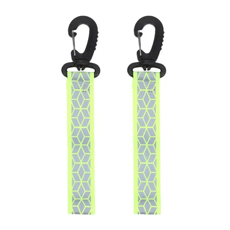AliExpress NONE 2Pcs Reflective Straps Pendant Keychain For Outdoor Camping Night Running Cycling Backpack Safety Lightweight Bright Keyrings