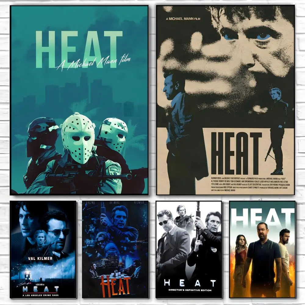 Popular Movies H-Heat Poster  Self-adhesive Art Waterproof Paper Sticker Coffee House Bar Room Wall Decor