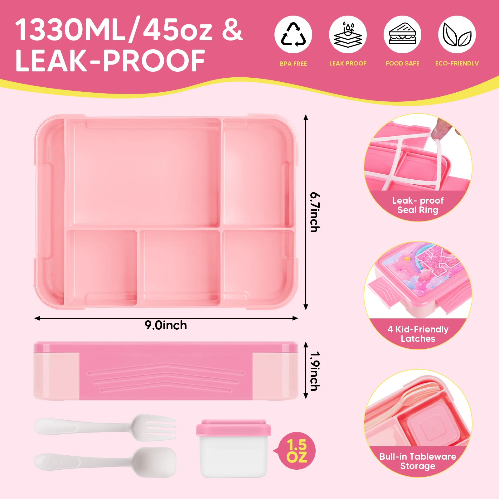 Thermal Bag For Lunch Cute Pink Lunch Bag For Kids Insulated Lunch Box Set Picnic Cooler Bag Girl Food Backpack Back To School