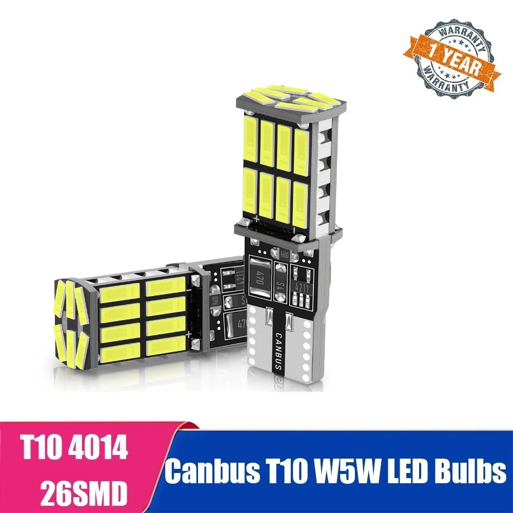 2X Canbus W16W T15 921 912 LED 45SMD T10 W5W 168 194 Super Bright Car Reverse Light Bulbs Backup Parking Light12V White NO ERROR