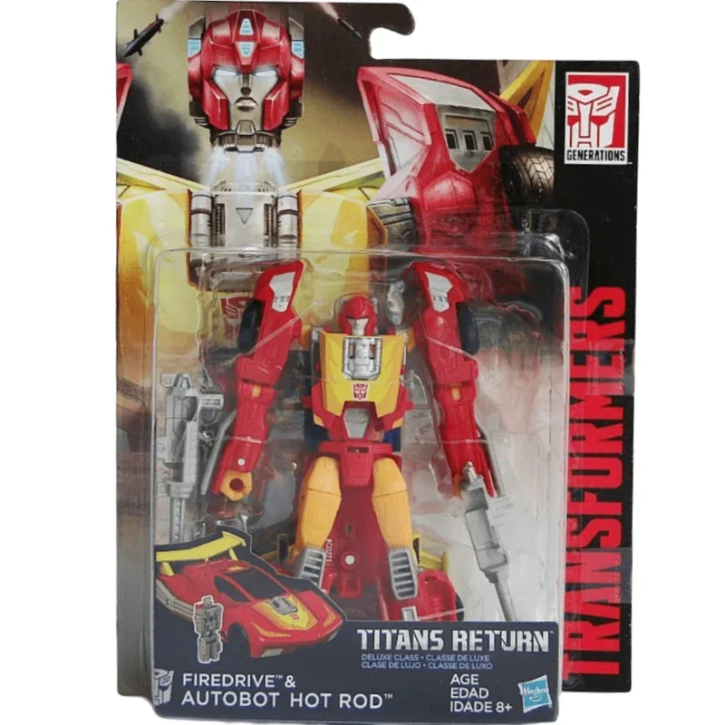 In Stock Transformers Titans Return D-Class Hot Rod Collectible Action Figure Anime Robot Model Official Kid Gifts