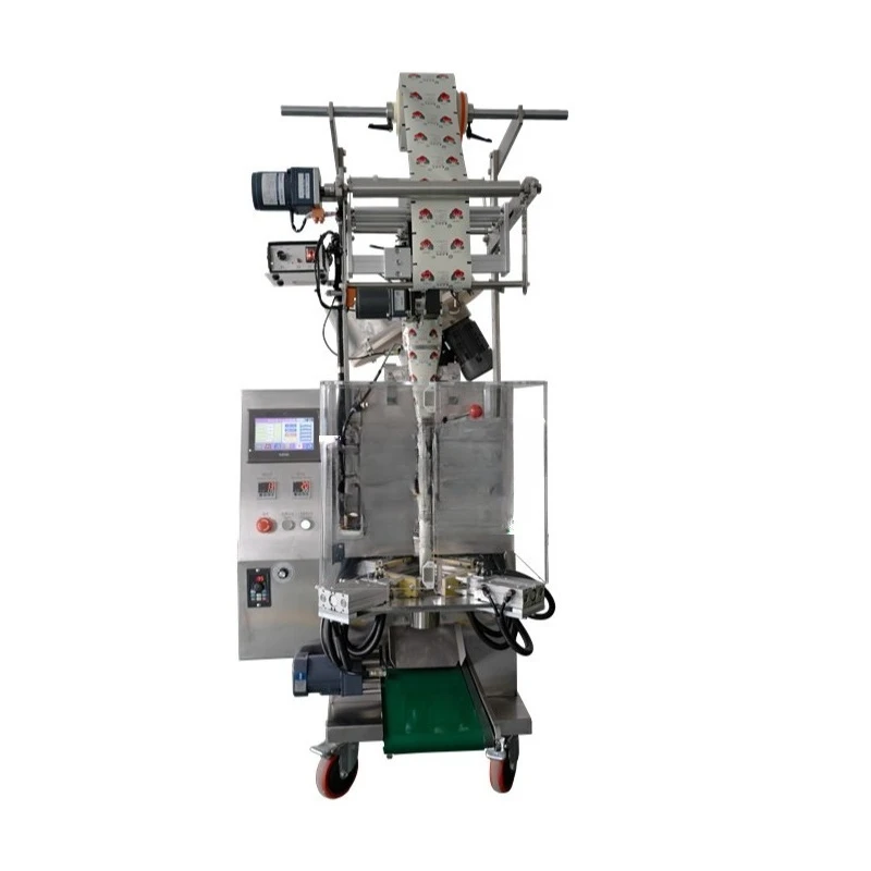 Vertical packaging machine Triangle bag hawthorn balls vibrating plate packing machine, independent packaging