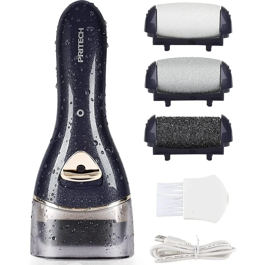 Portable Electronic Foot File Pedicure Tools for Home Use: Professional Electric Callus Remover Kit Designed to Treat Dead Hard