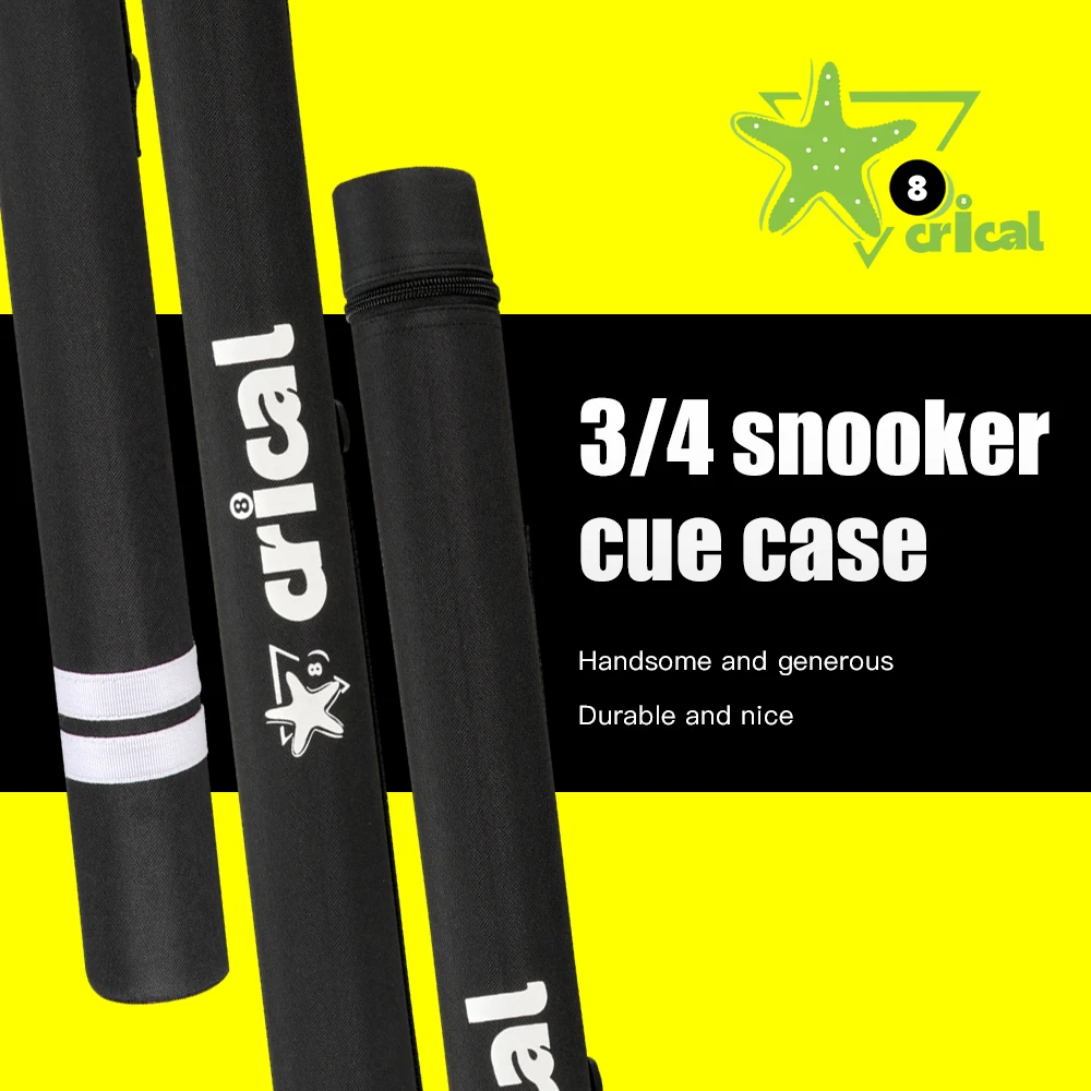 

CRICAL Cue Case 2 Holes 1*1 3/4 Rod Box Canvas Snooker Case Billiards Easy To Carry Cover Portable Durable Billiard Accessories