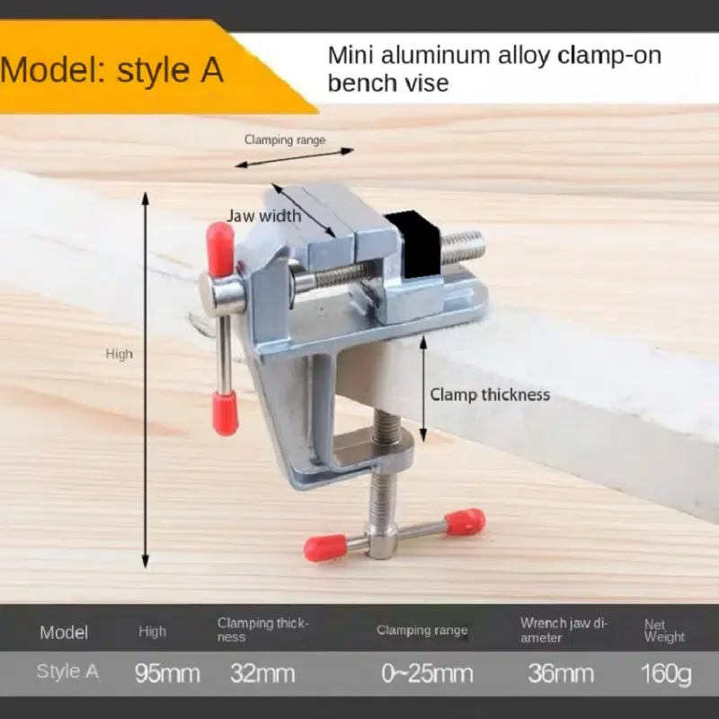 Мини-настольные тиски, маленькие настольные тиски из алюминиевого сплава, маленькие плоскогубцы, аппаратные инструменты