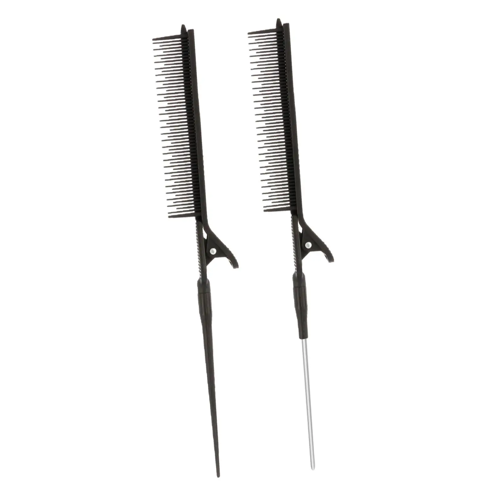 Flat Iron Comb Attachment Clip on Teasing Comb for Hair Sectioning and Precise Haircutting Home and Barber