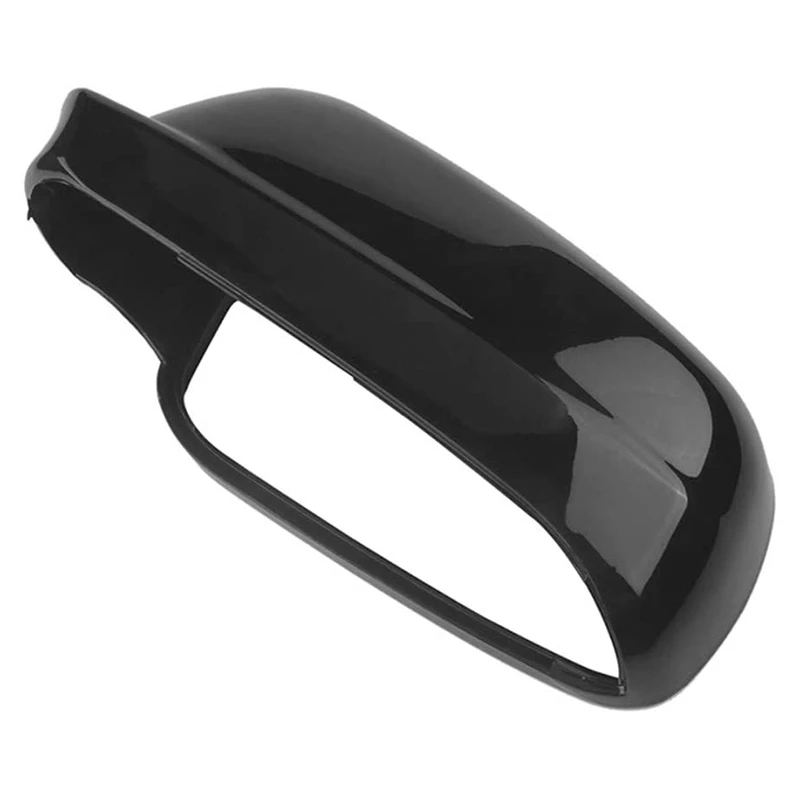 Left Side Rear View Mirror Cover Plastic Gloss Black For -Golf Jetta MK4 1999-2005 3B0857538B