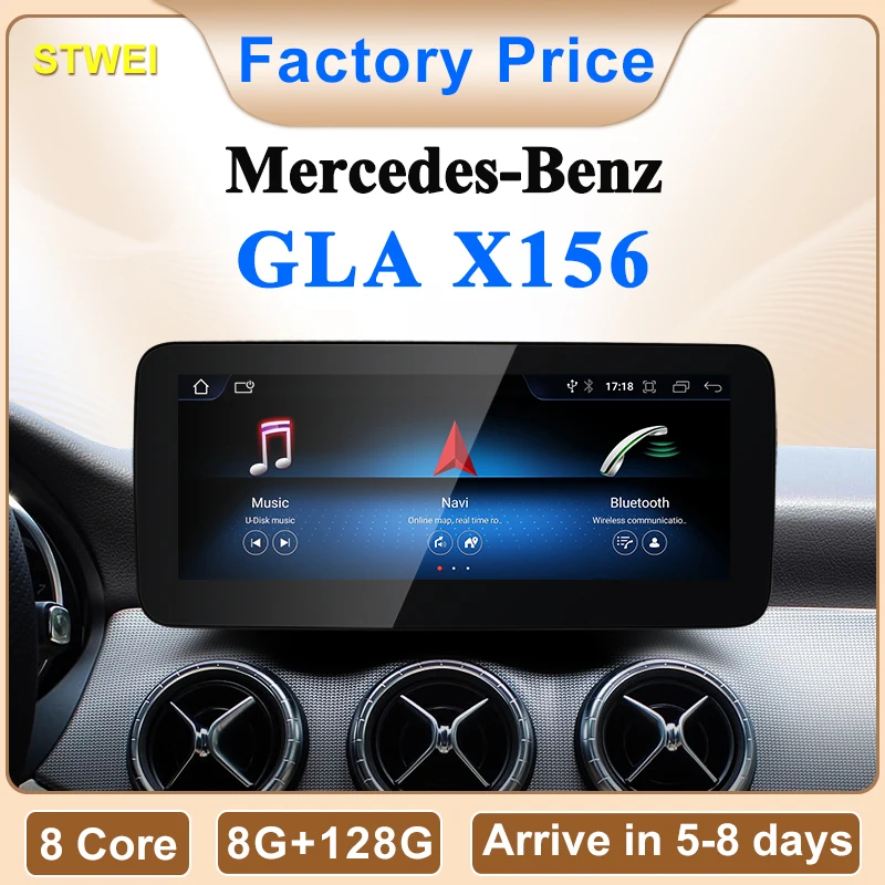 

2024 New Car Multimedia Wireless Android AUTO CarPlay 10.25inch 12.3inch Screen For Mercedes Benz GLA X156 Car Video Players