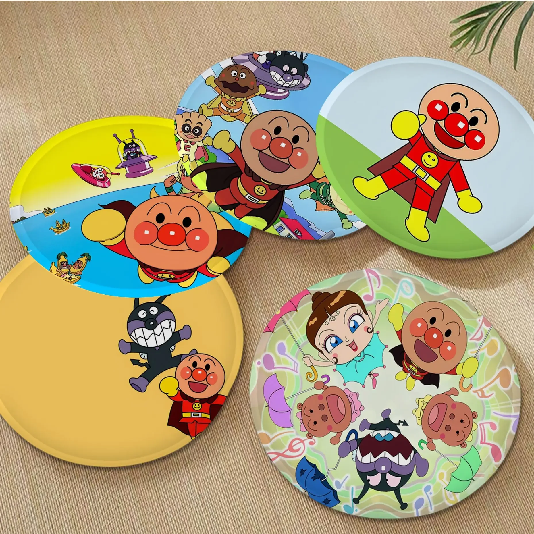 

Cute Anpanman-S Cushion Mat Modern Minimalist Style Meditation Cushion Stool Pad Dining Chair Tatami Seat Cushion Anti-Slip