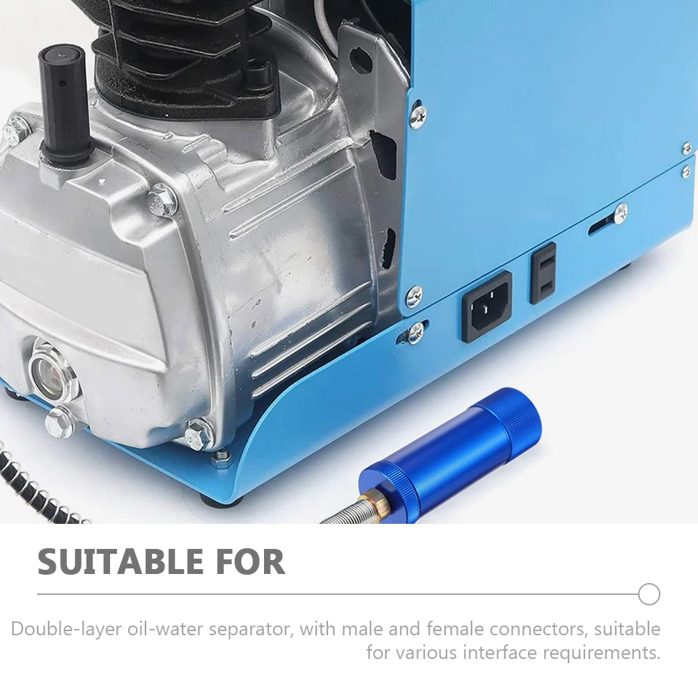 

Hand Pump Air Compressor High Pressure Oil Water Separator Double Layer Filtration Core Replacement Air Compressor Filter Water