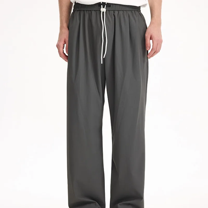 

Plaid Quick-Dry Air Conditioning Pants High Elastic Cool Loose Sports Casual Straight Pants Unisex 2025 Spring Summer New FCUY