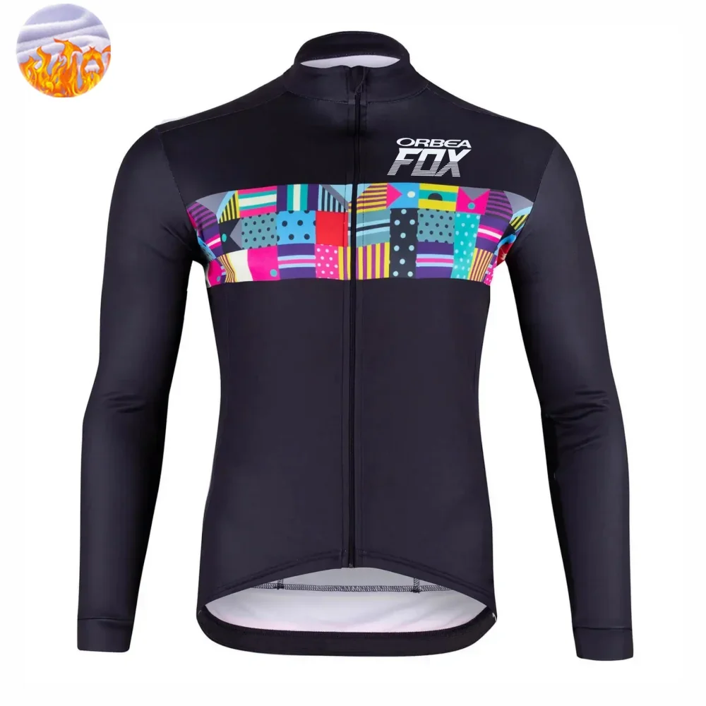 

на открытом воздухе 10-20 ° Велосипедная куртка C Cycling Jersey из термофлиса, теплая, с длинным рукавом, для зимы и осени, одежда для шоссейного велосипеда