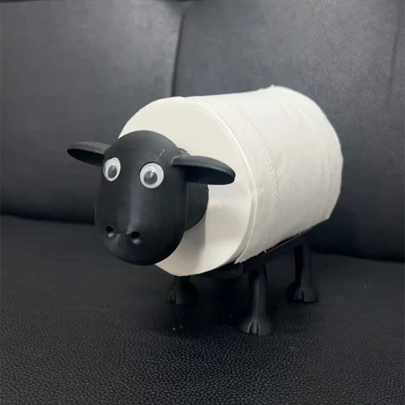 Cute Sheep Animal Shape Toilet Paper Racks Free Standing Toilet Tissue Bathroom Storage Roll Paper Holder Accessories