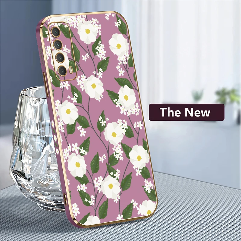 حافظة لهاتف هواوي Y7A Y9S Y7 Prime Pro 2019 استمتع بـ 9 9E 10 Plus 20 SE غطاء سيليكون مطلي مقاوم للصدمات