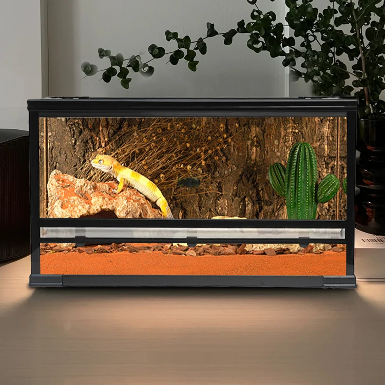 

Reptile Enclosures Snake Small Animal Terrarium Clear Tank All Sight Glass Reptile Terrarium Tank