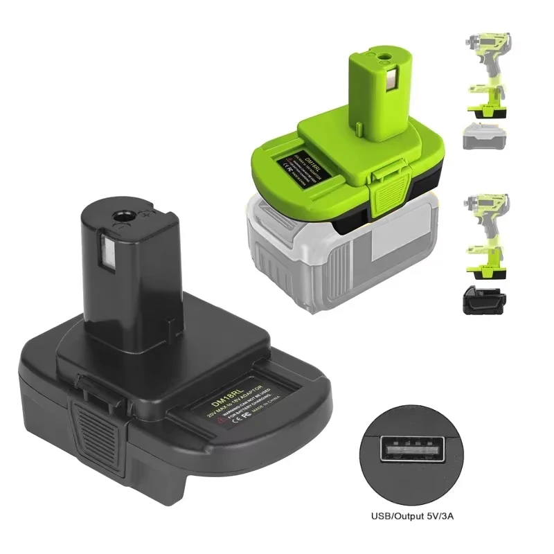 

Battery Adapter for Milwaukee m18 18V for Dewalt 20V Battery to for Ryobi 18V Power Cordless Tools Accessories Battery converter