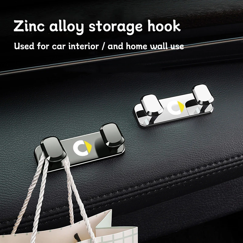 Zinc Alloy Car Hooks Indoor Storage Bracket Tools Accessories For Smart EQ Fortwo Forfour 453 451 452 450 454 Roadster Forjeremy