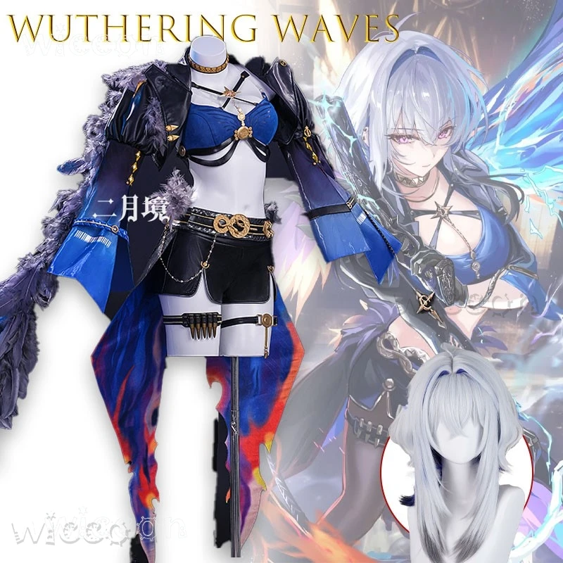 

Disfraz Хэллоуин AWuthering Waves Gabinella Косплей Полный комплект игры Аниме Наряд Платье костюм Mujer niña