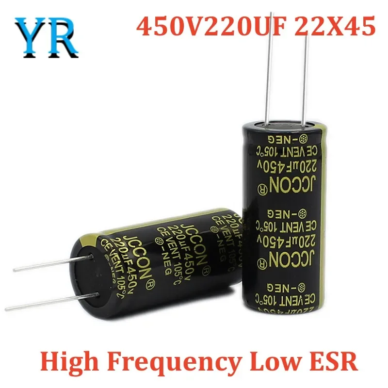 

3Pcs 450V220UF 22X45 Aluminum Electrolytic Capacitor High Frequency Low ESR