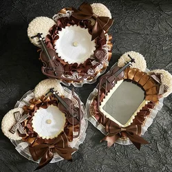 Handmade Chocolate Cake Photocard Holder Cute Anime Pins Holder Badge Photo Frame Idol Photocard Supplies Kpop Accsesories