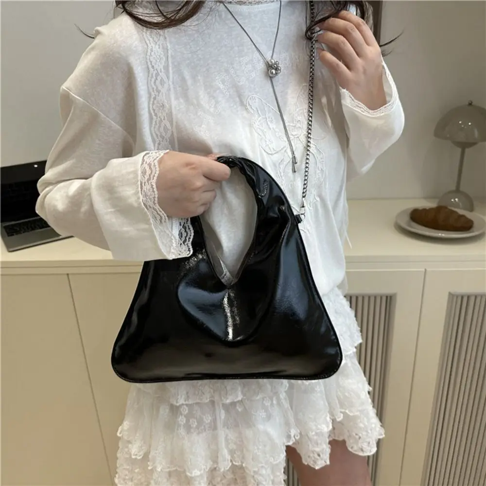 

Korean Solid Color PU Leather Shoulder Bag Versatile Leisure Cross Body Bag Commuting Casual Women's Handbag Female