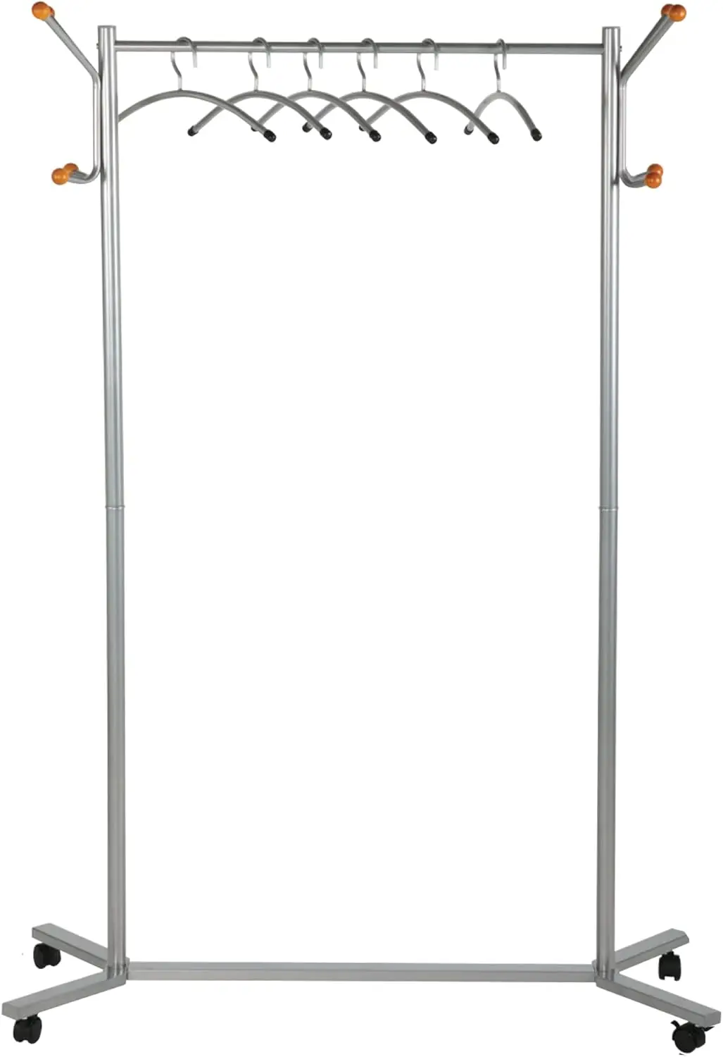 

Стальная вешалка для одежды, вешалка для шляп с запирающимися колесами, вешалка для одежды на колесиках, сверхмощный портативный органайзер для одежды, домашний органайзер для спальни