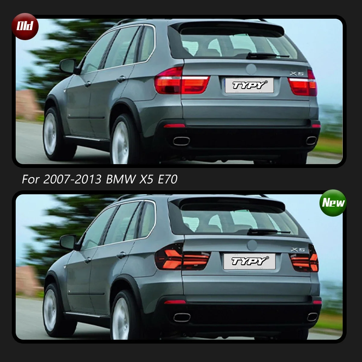 

TYPY Новый светодиодный задний фонарь, обновленный, модифицированный для BMW X5 E70, светодиодные задние фонари 2007-2013, динамический сигнальный задний фонарь, автоаксессуары