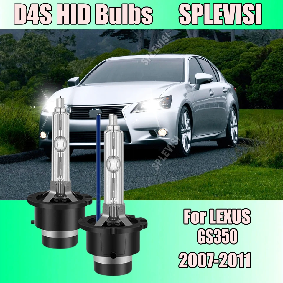 

2Pcs 35W Xenon Bulb HID Lights D4S Car Headlight 6000K Lamp For Lexus GS350 2007 2008 2009 2010 2011