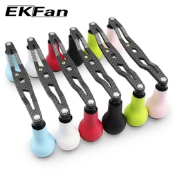 Ekfan 낚시 탄소 손잡이, TPE 소재 손잡이 포함 구멍, SHI & DAI 베이트 캐스팅 릴 태클 액세서리에 적합, 130mm, 7x4mm, 8x5mm