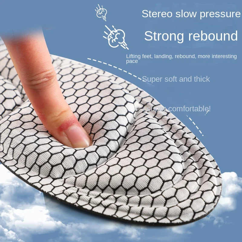 1 Pair Graphene Insoles Antibacterial Oodor Resistant Sweat Absorbing Breathable Properties for Men and Women High Elasticity