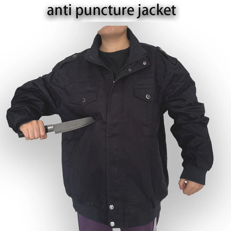 Security Stab-Resistant Anti-Slash Jacket Flexible Light Weight Fbi Police Tactical Cotton Protective Multi-Pocket Clothing
