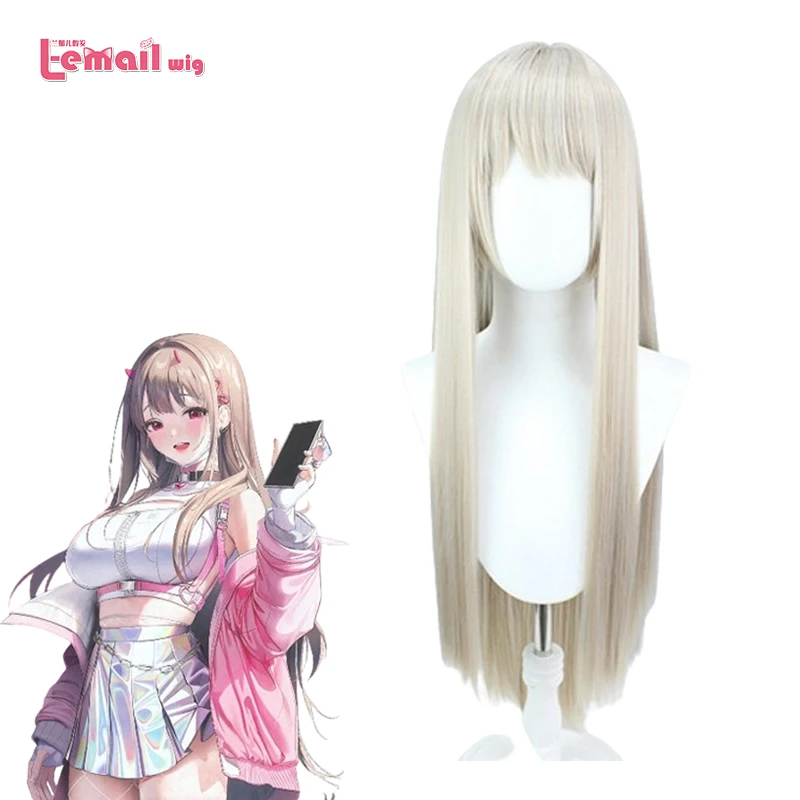 L-email wig Synthetic Hair Game NIKKE The Goddess of Victory Viper Cosplay Wig 90cm Beige Color Cosplay Wigs Heat Resistant Wig