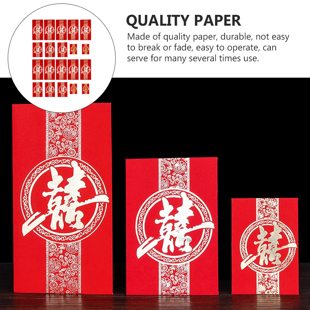 

120 шт. Китайские красные свадебные конверты для денег, бумажные подарочные пакеты для свадьбы, помолвки, банкета, фестиваля