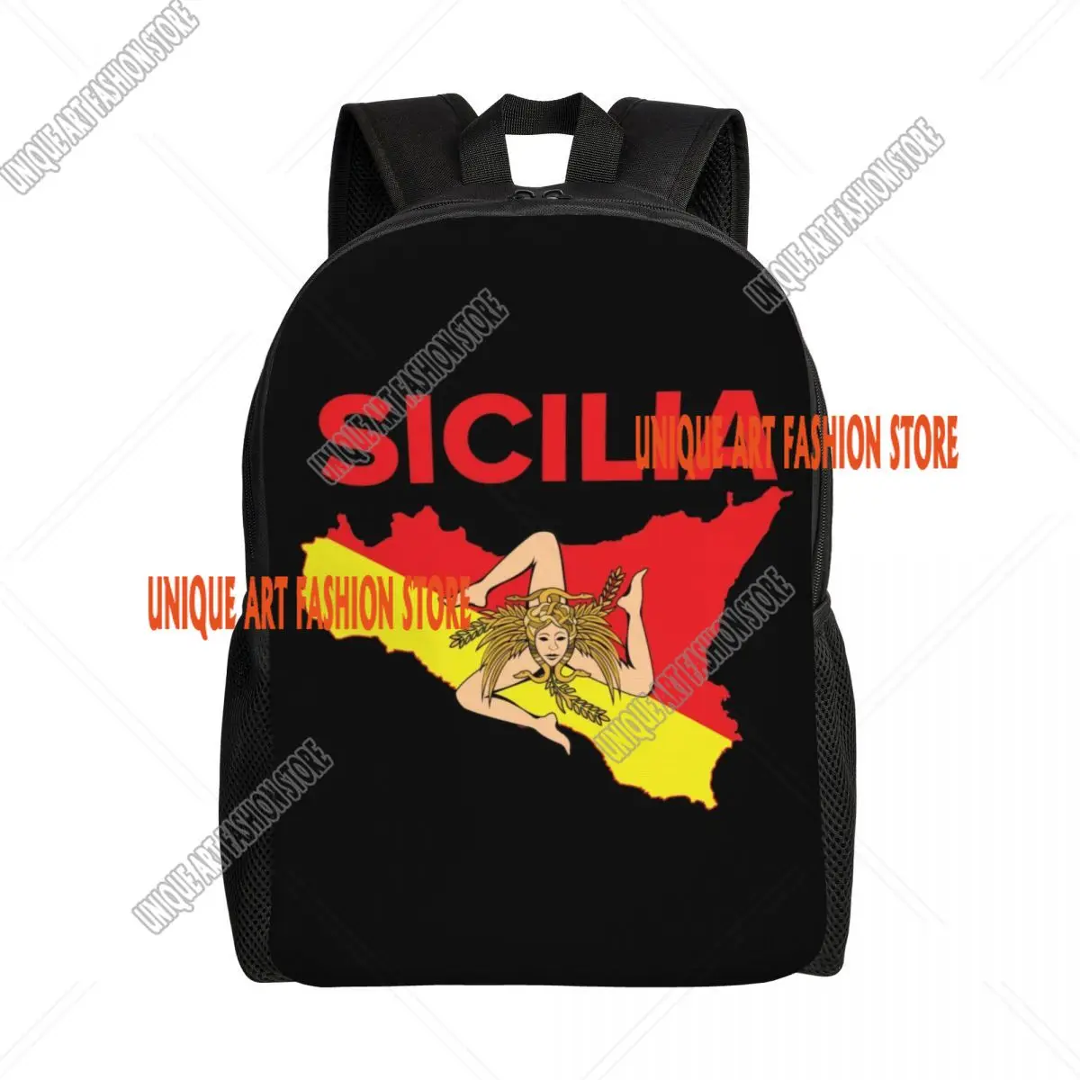 

Рюкзак Map Of Sicily Trinacria для мужчин и женщин, школьный рюкзак для школьников, подходит для 15-дюймового ноутбука, сицилийские сумки Pride