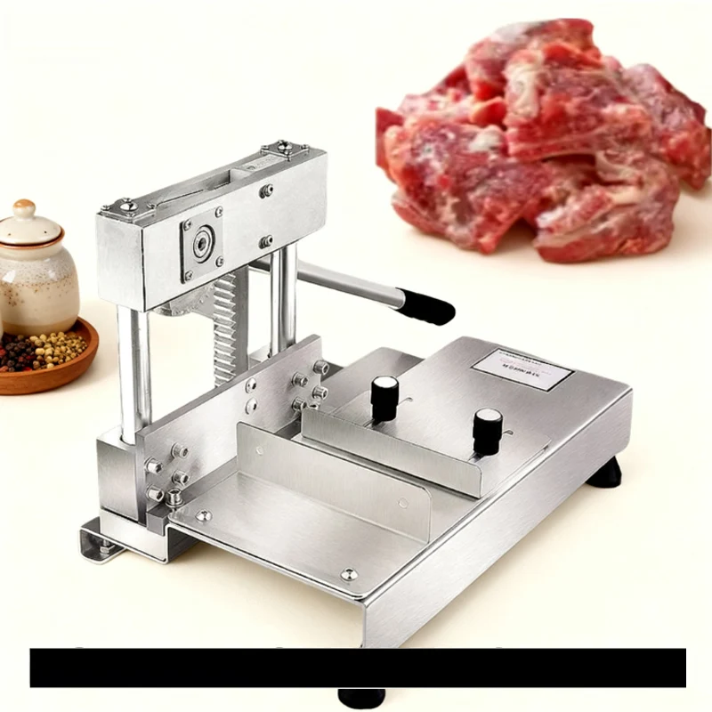 ماكينة تقطيع اللحوم اليدوية ماكينة تقطيع عظام لحم الضأن والبط والدجاج والبط والأسماك المنزلية التجارية
