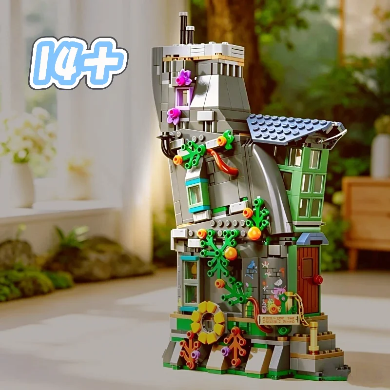 Clásico Set de Ladrillos de Partículas Estándar de 764 Piezas para Construir la Casa de Luna Lovegood, Diseño Creativo para Decoración del Hogar y Oficina