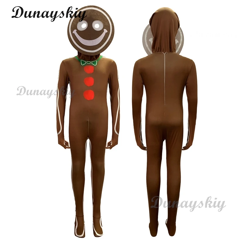 Halloween Cosplay Gingerbread Cosplay School Stage Performance Costume Party Annual Meeting Adult Mascot Man Costume