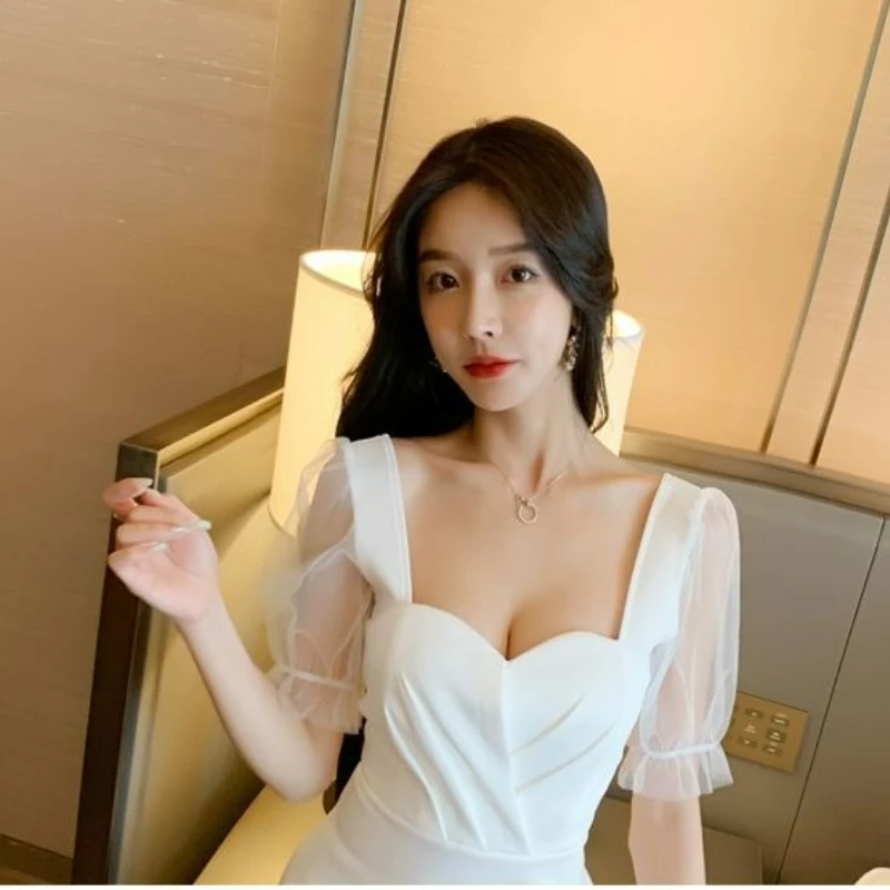 مثير ملهى ليلي جديد الخصر Cinching التخسيس مزاجه المرأة ليلة المحكمة انخفاض قطع اللباس