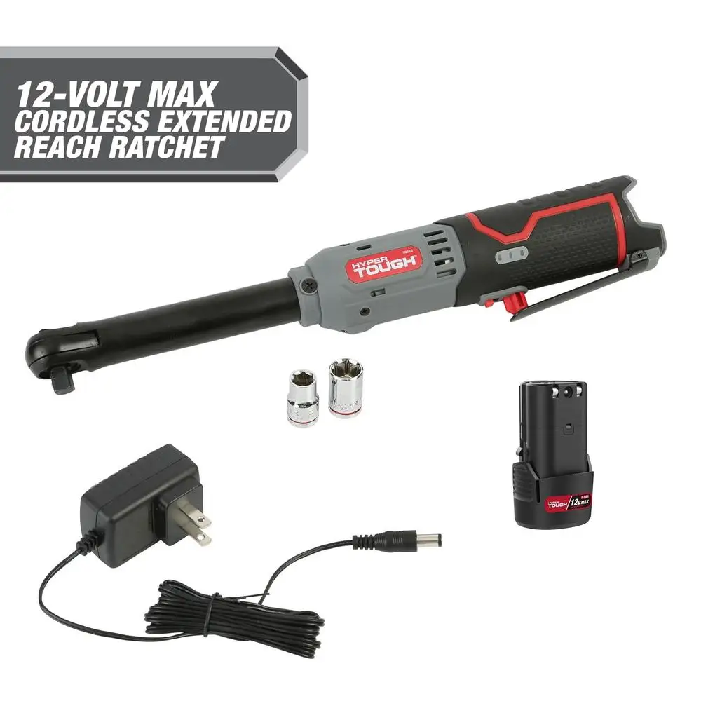 12V Cordless Ratchet Set with Extended Reach 3/8