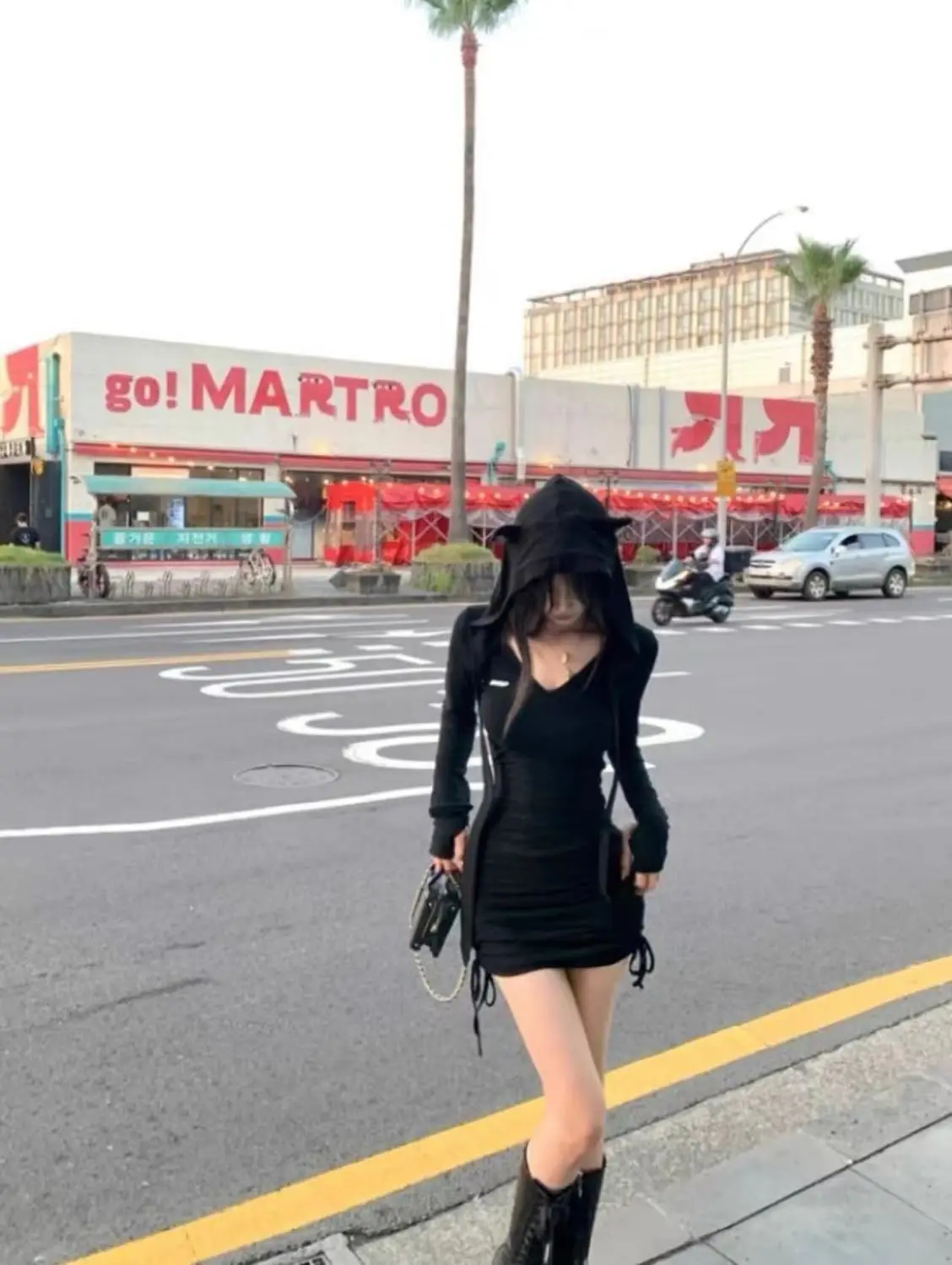 Vestidos de manga comprida vestido feminino casamentos outono malhas com nervuras em camadas painéis abotoados gola alta linha h estilo grunge elegante