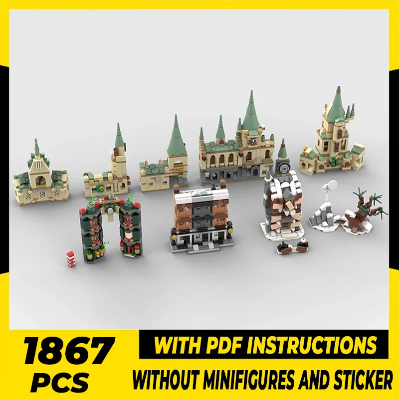 

Magical School Movies Model Moc Building Bricks Mini Street View Collection Technology Blocks Gifts Christmas Toys DIY Assembly