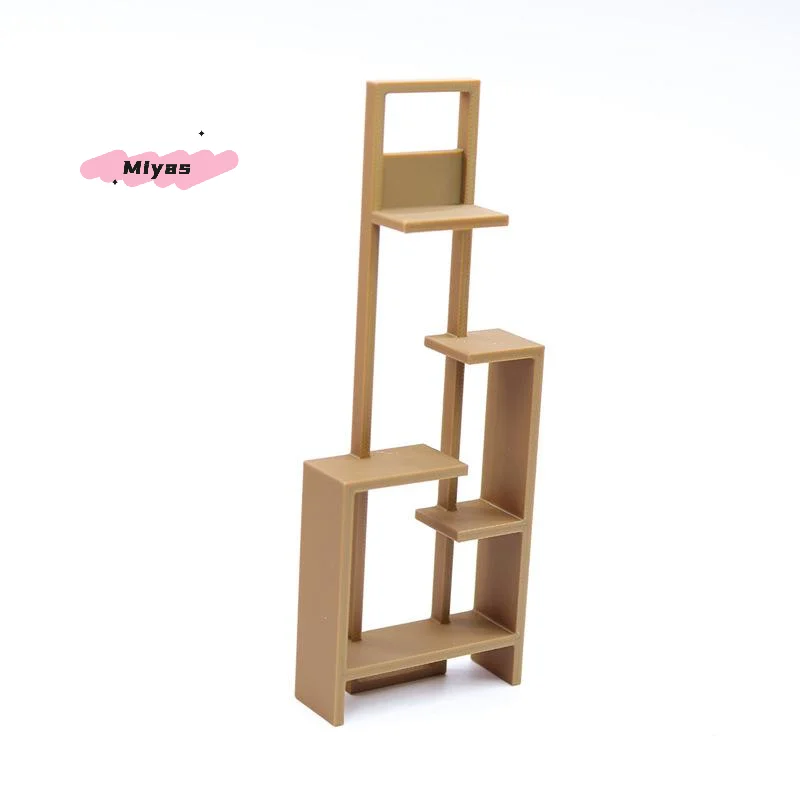 1개 미니 디스플레이 스탠드 1/12 스케일 중국 스타일 수납 선반 인형집 빈 선반 홈 데코 미니어처 인형집 액세서리