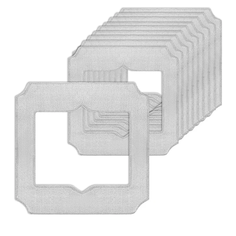 A86I-10Pcs Für Ecovacs Winbot Mini Ersatzteile Tücher Reinigungstuch, Mikrofaser-Reinigungspad