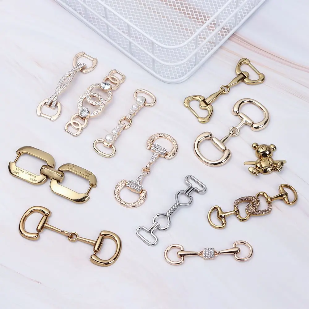 Alloy Clothing Accessories Garment Hardware DIY Shoes Bag Shoes Buckles Metal Shoe Chain Metal Buckles