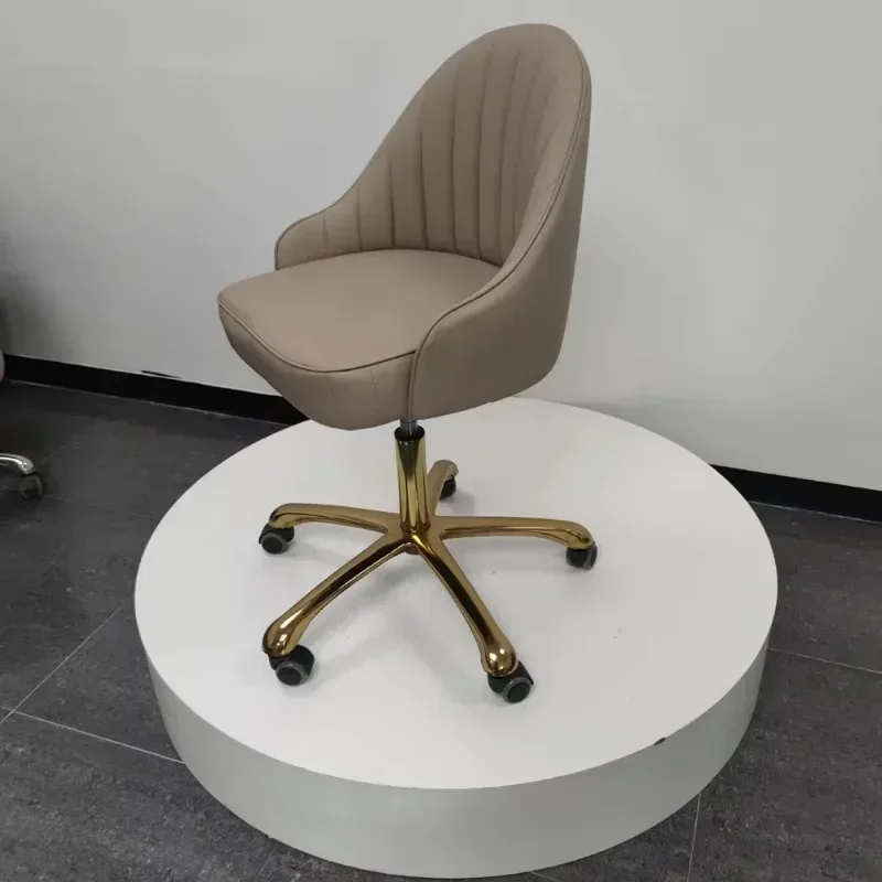 أثاث صالون التجميل ارتفاع قابل للتعديل كرسي فني باديكير البراز مع مسند الظهر