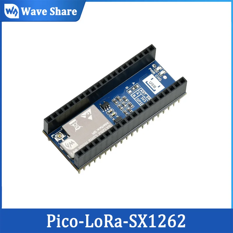 Waveshare Raspberry Pi Pico LoRa Node Expansion Board, Supports LoRaWAN Protocol