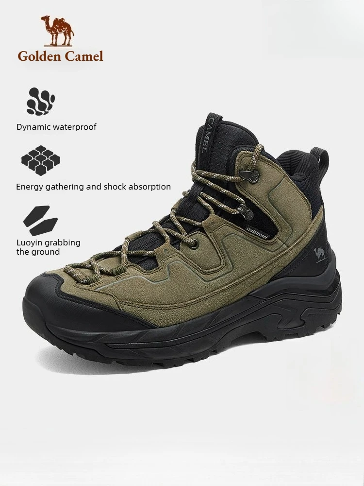 

Golden Camel Outdoor Hiking Boots for Men Professional Waterproof Non-slip Cushioning Climbing Hiking Shoes 2026 New Snow Boots
