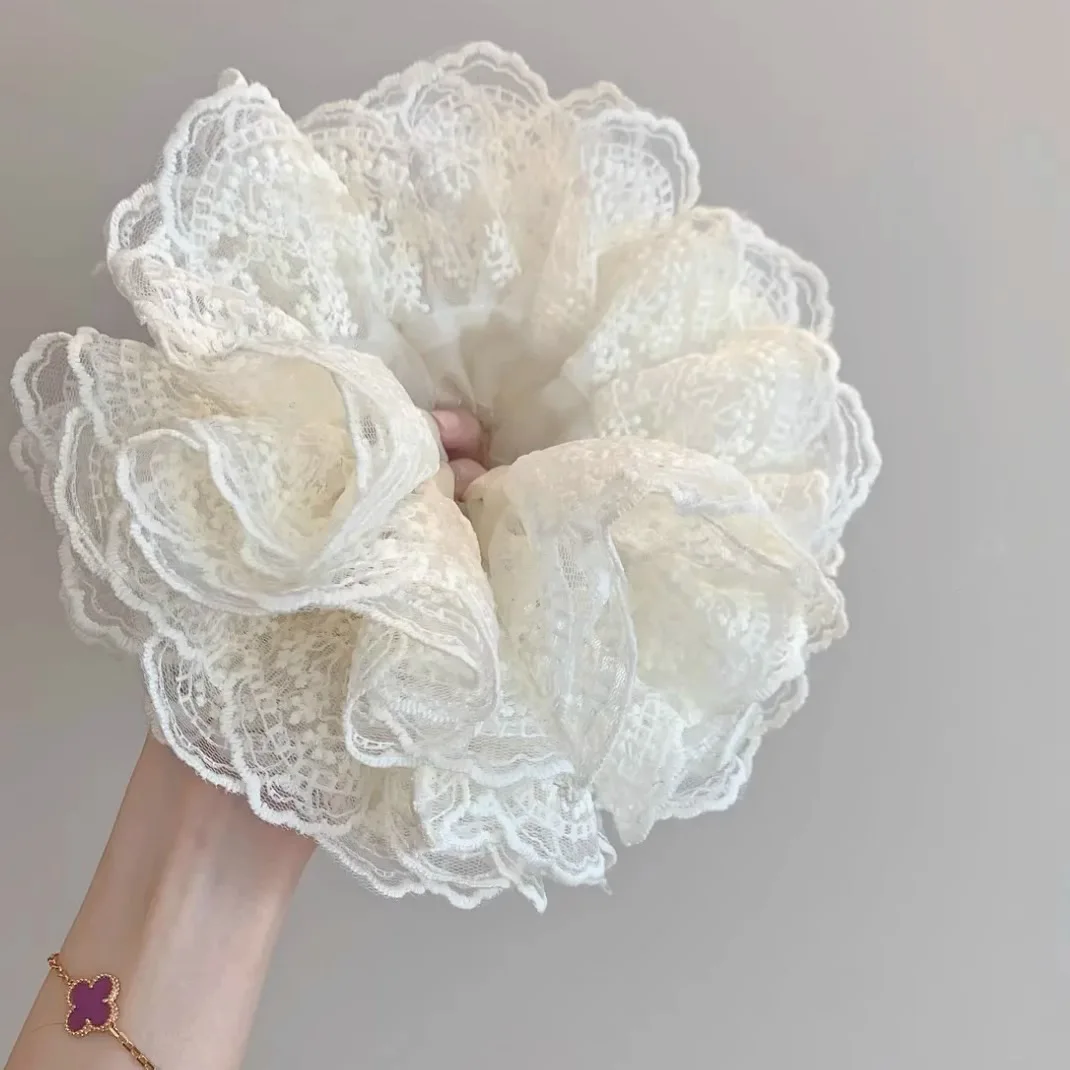 ربطات شعر مطاطية كبيرة الحجم للنساء، ربطات شعر مطاطية كبيرة الحجم على شكل ذيل حصان، حبل ربطة شعر مطاطي، إكسسوارات شعر للفتيات