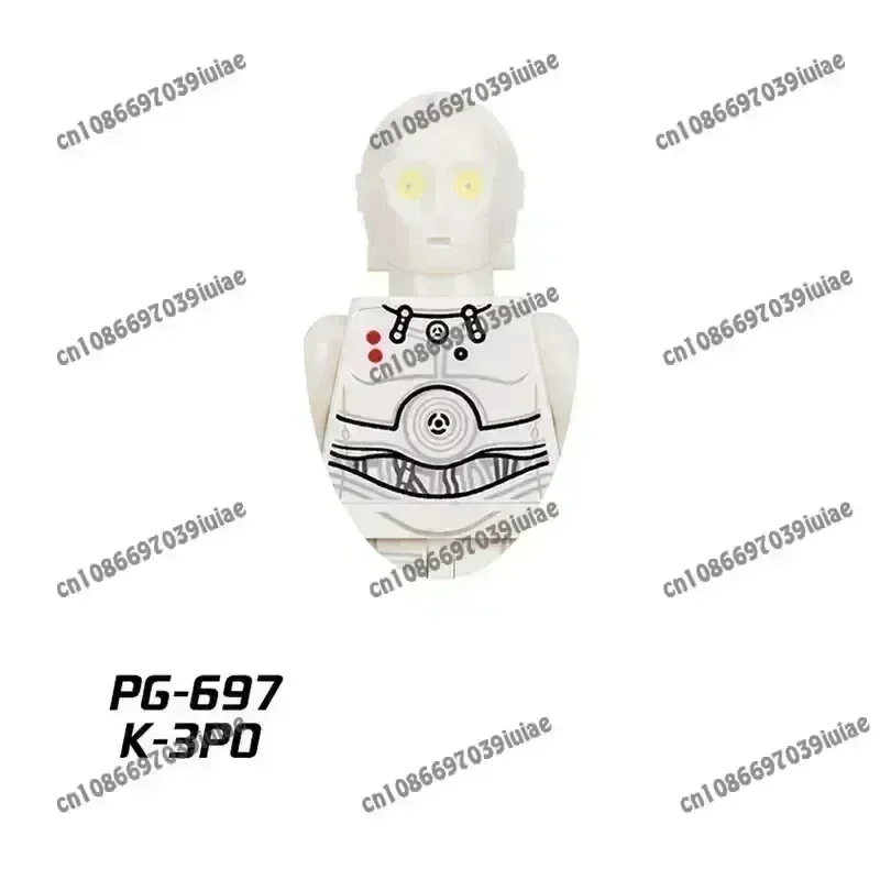 

PG699 PG655Star Wars Darth Vader Count Dooku Obi-Wan Han Solo Robot Figure Toy Bricks Assembling Doll Building Blocks Present