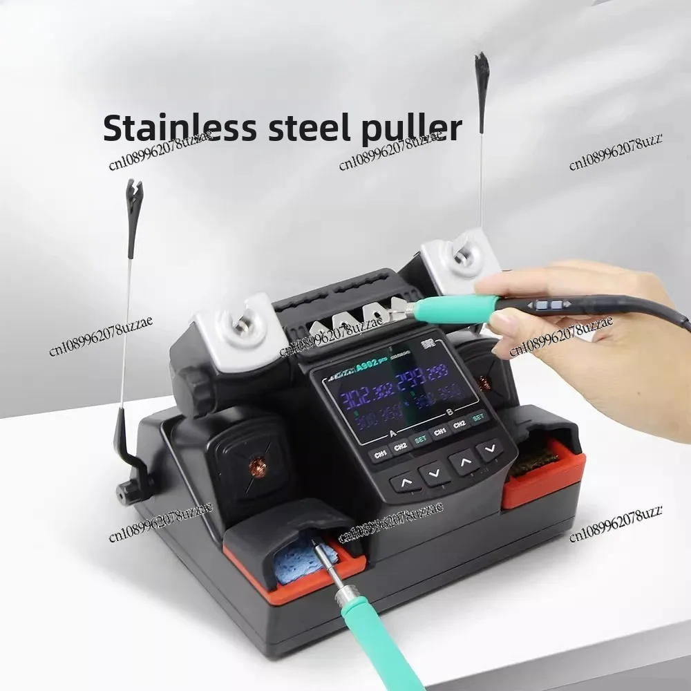 A902PRO محطة لحام مزدوجة المحطة 350 واط محطة لحام عالية الطاقة متوافقة مع C210 C245 C115 #6